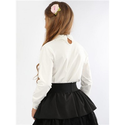 Блузка для девочки трикотажная SP6547-1 (Кремовый)