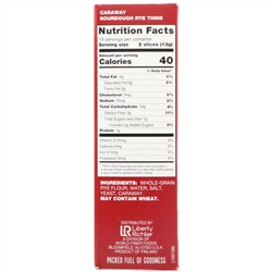 Finn Crisp, Caraway Sourdough Rye Thins, 7 oz (200 g)