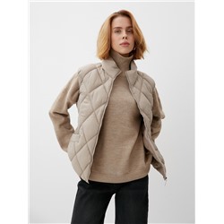 Жилет женский демисезонный на молнии Collorista, молочный, размер 42