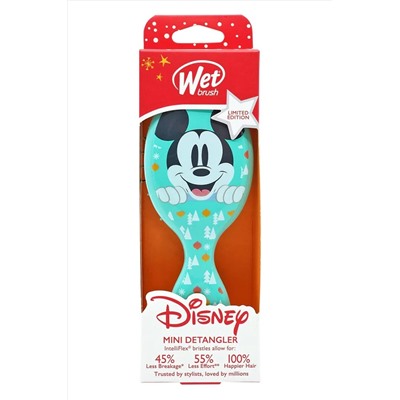 Wet Brush Расческа для спутанных волос мини / Holiday Joy Mini Detangler Love And Joy BWR832MMJY KRISTALLER, 1109357