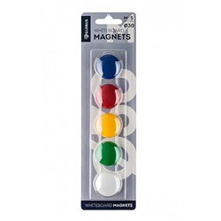 Набор магнитов для доски цветные 30 мм 5шт МЦ30 Глобус