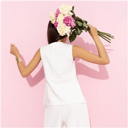 Блуза прямого кроя, Кейт Мосс отдыхает (white)