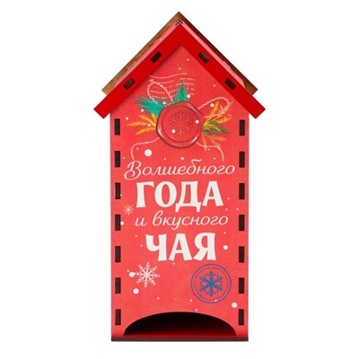 Чайный домик новогодний «Почта», 19,2 х 8,6 см.