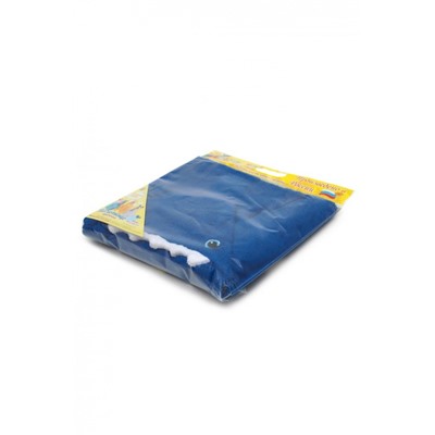 Полотенце-уголок махровый Звери 75*120 (Синий)