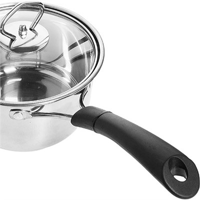 30884 Кастрюля-ковш с крышкой 1,1л нерж/ст MB(х24)