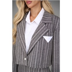 Пиджак Сиара (полоска/серый)