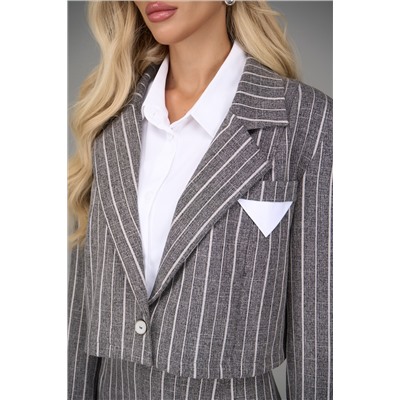 Пиджак Сиара (полоска/серый)