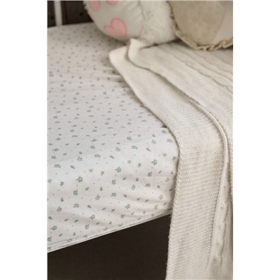 Простынь на резинке детская 120*60 для новорожденных