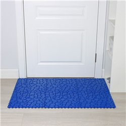 Напольное модульное покрытие AQUA STONE, 34×34 см, 6 шт в упаковке, синий