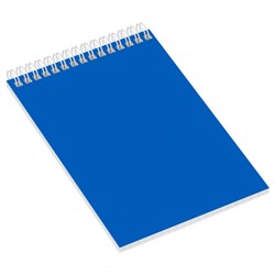 Блокнот на спирали А5 60л клетка Синий для конференций 8589 BG