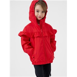Куртка текстильная с полиуретановым покрытием для девочек (ветровка)