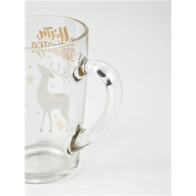 Кружка новогодняя стеклянная «Мечты», 300 мл