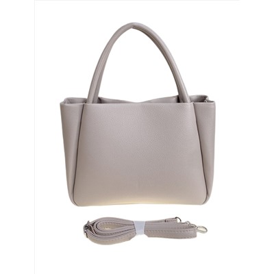 Женская сумка из искусственной кожи, цвет серо-белый