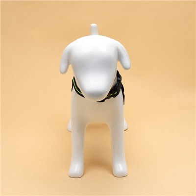 Шлейка улучшенная К7 мягкая светоотражающая, размер S, ОГ 44-55 см, вес 5-9 кг, зелёная