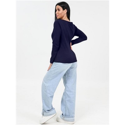 Лонгслив "Флоп" (Темно-синий)