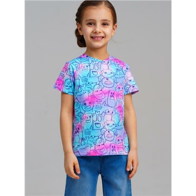 Фуфайка трикотажная для девочек (футболка)