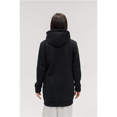 Кофта женская на молнии теплая удлиненная