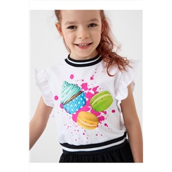 Джемпер трикотажный для девочек (футболка) PLAYTODAY, 1240329