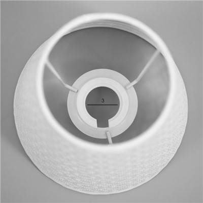 Абажур для люстры «Кружево» Е14 белый 15×15×13 см