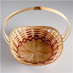 Корзина плетёная для хранения «Ладья», 32×23×10 см, бамбук