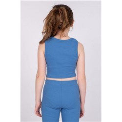 Топ для девочки 21242 (Синий)