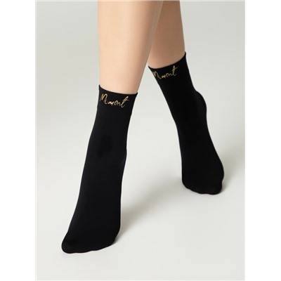 Полиамидные CONTE FANTASY Матовые носки с сияющей термоаппликацией Moment