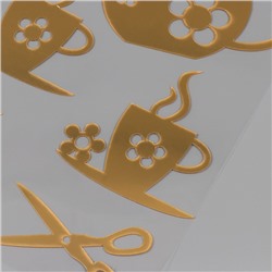 Наклейка интерьерная «Утро», золото, 70×30 см