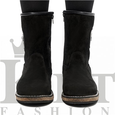 Сапожки женские замшевые Зима, войлочная подошва