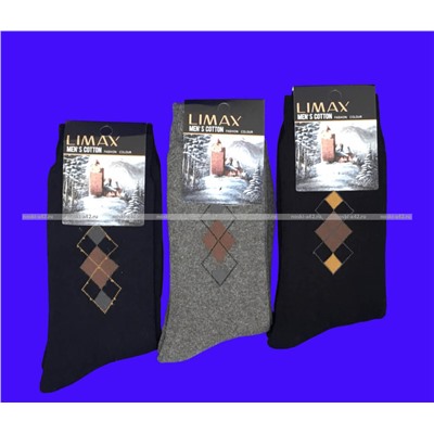 6 ПАР - LIMAX носки мужские внутри махра