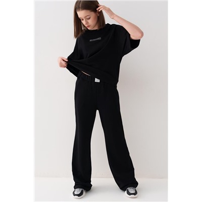 Комплект трикотажный для девочек: фуфайка (футболка), брюки PLAYTODAY, 1240280