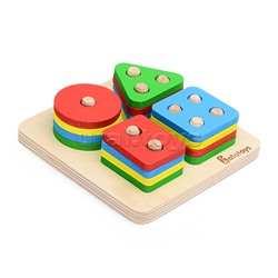 Сортер-пирамидка деревянный