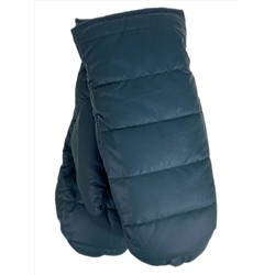 Зимние женские варежки с подкладом из искусственного меха, цвет зеленый