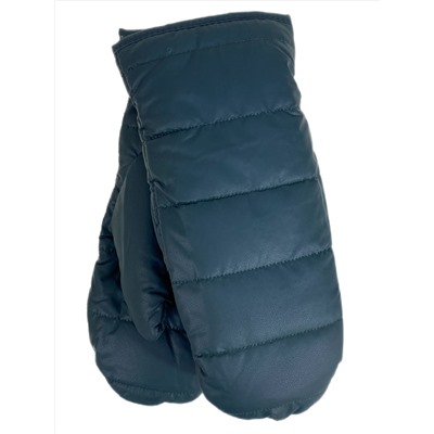 Зимние женские варежки с подкладом из искусственного меха, цвет зеленый