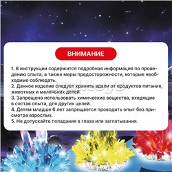Набор для опытов "Вырасти кристалл  с подсветкой"