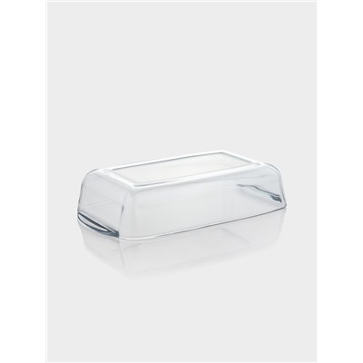 Форма для выпечки и запекания Paşabahçe Borcam, 2.7 л, 33.6×19×7 см, прямоугольная, жаропрочное стекло, прозрачная