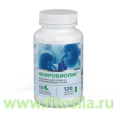 Комплекс для почек и мочевыводящих путей НЕФРОБИОЛИК  ПЭТ банка, капс. 0,5 г №120 БАД  "Алтайский нектар"