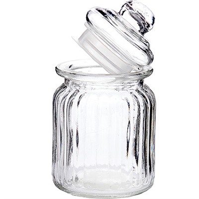 28085 Банка для сыпучих 250мл стекло LR (х48)