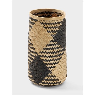 Корзина плетёная из бамбука, 20×20×42 см