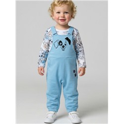 Комплект детский трикотажный для мальчиков: боди, полукомбинезон
