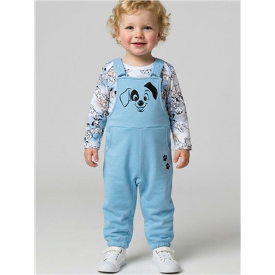 Комплект детский трикотажный для мальчиков: боди, полукомбинезон