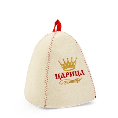 Шапка для бани и сауны «Царица», полиэфир 70%, шерсть 30%