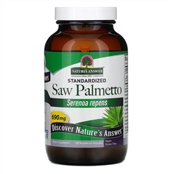 Nature's Answer, Сереноя, стандартизованная формула, 690 мг, 120 вегетарианских капсул