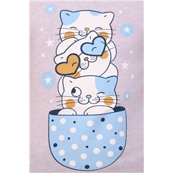 Пижама для девочки Кошки в чашке арт.ПД-009-020