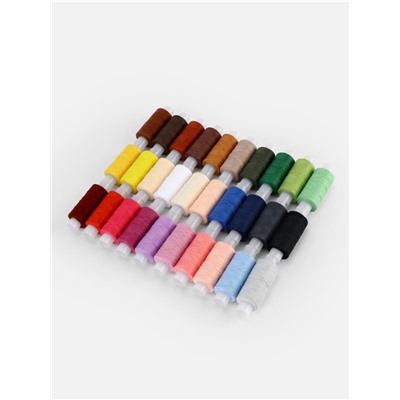 Нитки 40ЛШ, 200 м, набор 30 шт., разноцветные