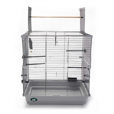 Клетка для птиц «Пижон» №104-Б, разборная, 58×40×88 см, 2 секции, серая