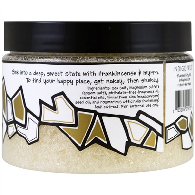 Indigo Wild, Zum Tub, морские соли с английской солью, ладан и мирра, 340 г (12 унций)