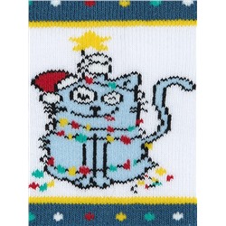 Omsa Носки OMSA kids   Calzino 21N63 плюш (Кот, Заяц, Собака)