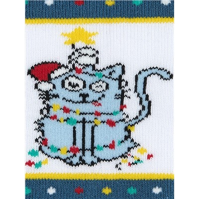 Omsa Носки OMSA kids   Calzino 21N63 плюш (Кот, Заяц, Собака)