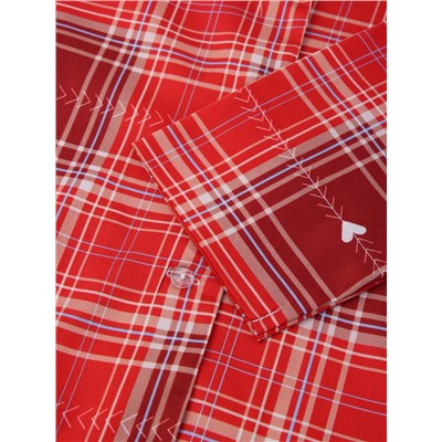 Пижама женская (рубашка, брюки) KAFTAN Red, размер 48-50