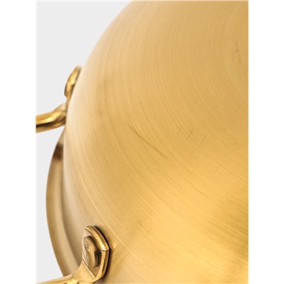 УЦЕНКА Сотейник 20 см, h=6, толщина 1 мм, 201 сталь, цвет золото